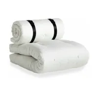 futon de jardin dépliable blanc buckle-up - karup design