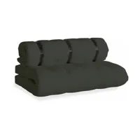 futon canapé de jardin dépliable gris buckle-up - karup design