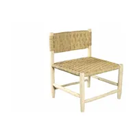 fauteuil en bois et palme - cosydar