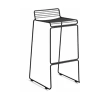 chaise de bar en métal noir 75 cm hee - hay