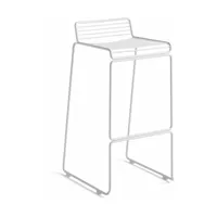 chaise de bar en métal blanc 75 cm hee - hay