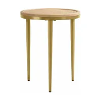 table d'appoint en cannage et bois clair 50x40 cm hako - 101 copenhagen
