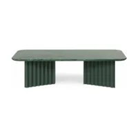 table basse verte en marbre large plec - rs barcelona