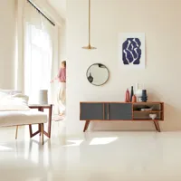 niels - meuble tv en bois de palissandre 150 cm