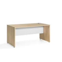 table de bureau jarama 9001 (largeur 160cm) chêne/blanc - les tables