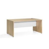 table de bureau jarama 9011 (largeur 180cm) chêne/blanc - les tables