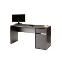 burgos 5214 bureau avec tiroir et porte (largeur 140cm) wengé - tables d'ordinateur
