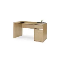 burgos 5214 bureau avec tiroir et porte (largeur 140cm) chêne - tables d'ordinateur