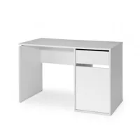burgos 5212 bureau avec tiroir et porte (largeur 120cm) blanc - les tables