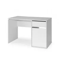 burgos 5210 bureau avec tiroir et porte (largeur 100cm) blanc - les tables