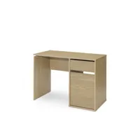 burgos 5210 bureau avec tiroir et porte (largeur 100cm) chêne - les tables